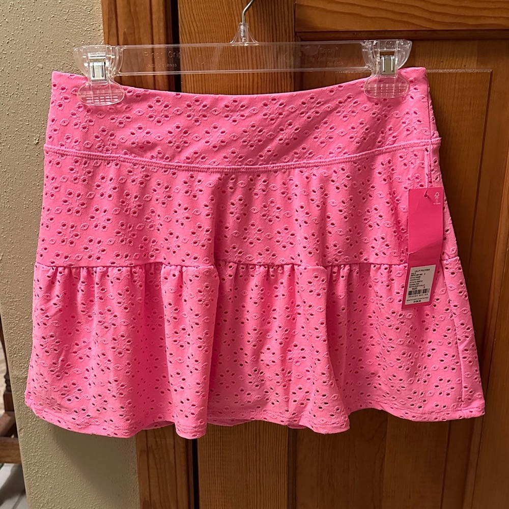 Lilly Pulitzer Gardenia Skort in Havana Pink Eyelet